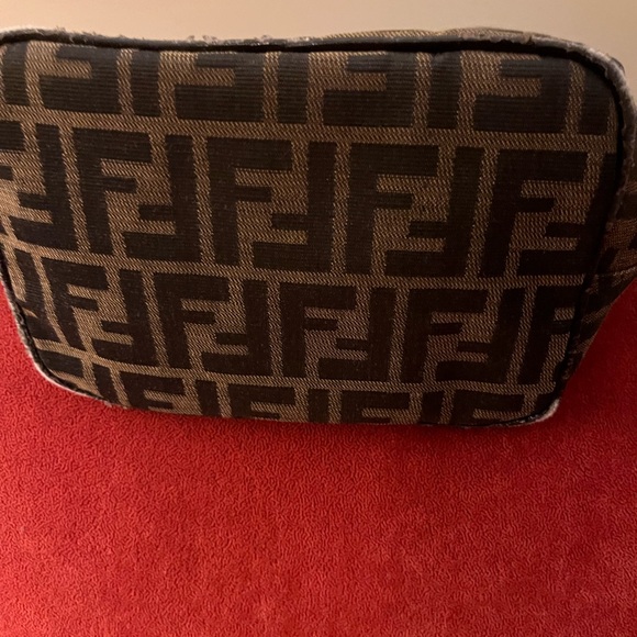 Fendi Zucca Black and Brown Monogram Shoulder Bag - Picture 4 of 10